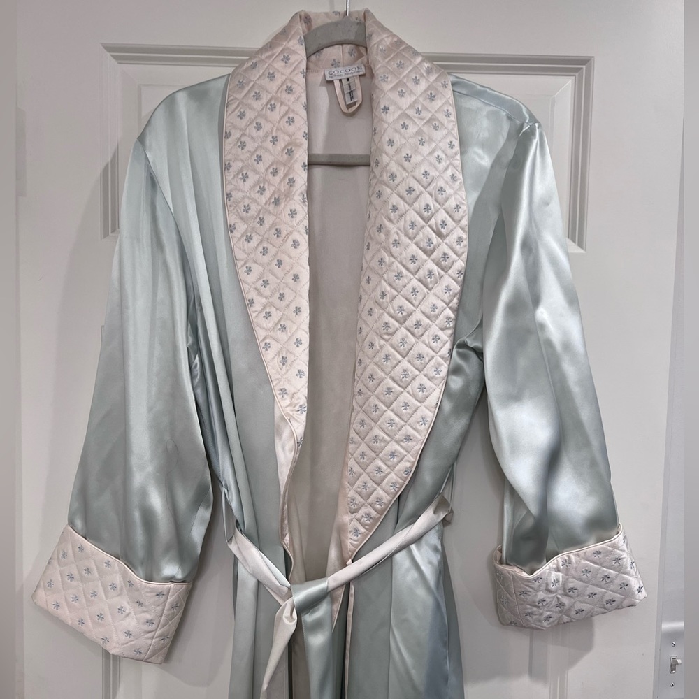 Cocoon Randi Kristoffersen pure silk robe RARE vintage